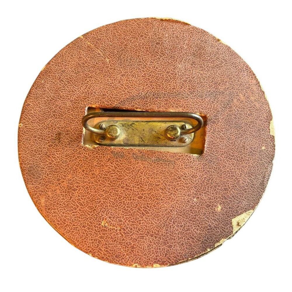 Vintage Wood Carousel Poker Chip Holder With Cover